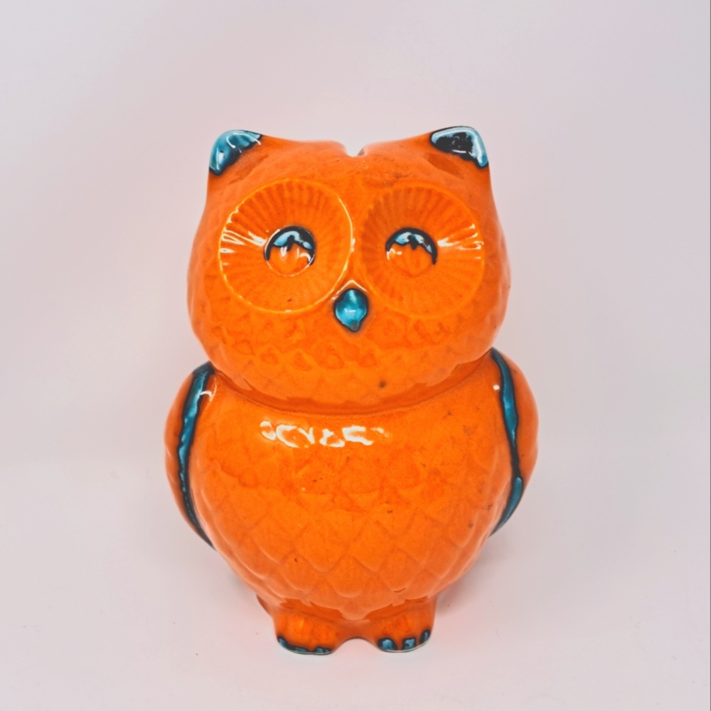 Ceramic Owl Shaped Coin Bank